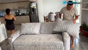 Wife's Stepsister Gets Ass Fucked Doggy Without Her Knowing