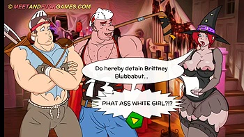 Пышногрудая Бриттни в анальном threesome с кончей внутрь