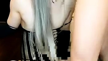 Masked Asian Slave Gets Hardcore Blowjob Live