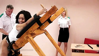 Big Ass Ebony Danielle Gets Spanked and Whipped Hard