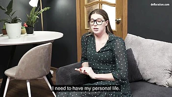 Alena's Russian virgin pussy deflowered