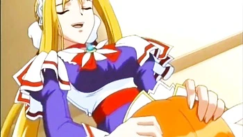 Blondes Anime-Mädchen bläst hartfickend