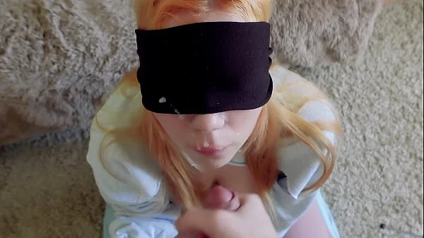 Cheated Silly Step Sister in blindfolded game, but I think she liked it