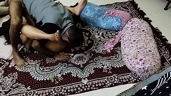Indian Bhabhi Licks Tiny Pussy, Hot Nipple Play With Stepdad