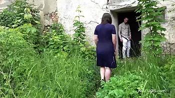 Brunette MILF Ria Devochka BG fucks Karups style