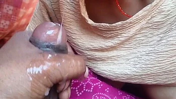 Sonam Bhabhi's Big Boobs Massage and Cum Swallow Blowbang