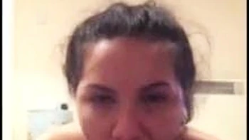 Latina rides big black cock, sucks hard