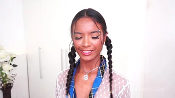 1.50m Skinny Brazilian Jasmine Santana Gets Fucked Hard