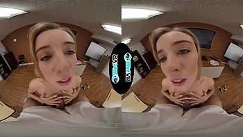 Professor Gives Blowjob and Gets Fucked Cowgirl & Doggy VR