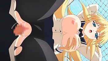 Blonde with Perfect Tits Riding by the Pool