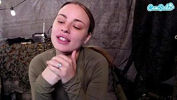 Naughty Soldier Jerks Off Hard in POV Masturbation