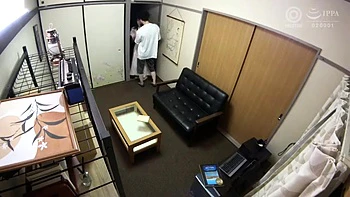 Cute Babe Handjobs and Kisses in Tight Space