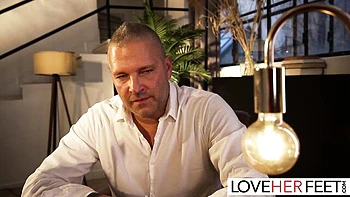 Thomas Stone and Eden Ivy Worship Sexy Feet Slave