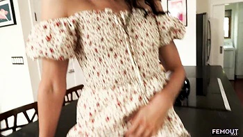 Nerdy Tgirl Masturbates Small Tits Solo