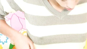 Petite brunette babe Little Lupe fingerfucks herself solo