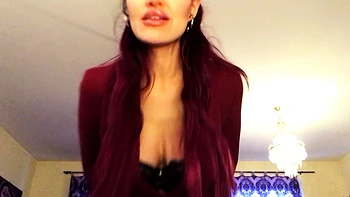 Big-Titted Redhead Memphis Monroe Masturbates in Stockings