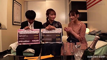 Young Wives and Married Man Threesome in Hotel Fuckfest