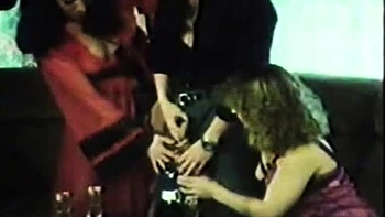 Vintage Pornstar Piss Orgy in Country House