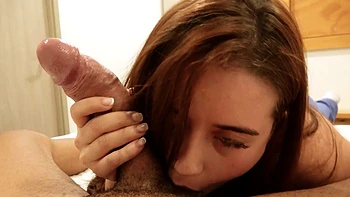 Big Tits Latina Sucks My Hard Cock POV