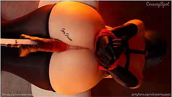 Submissive Girl Tied with Anal Hook for Rough Bdsm Creampie