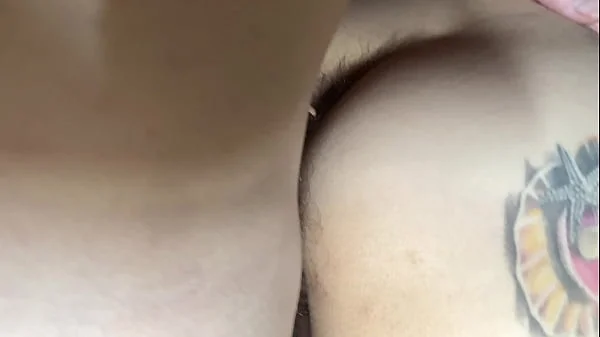 Tsss not alone at home! Hairy couple fucking in doggy