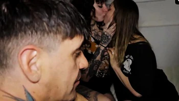 Sexy nymphs orgia in public! Dirty lady and amateur