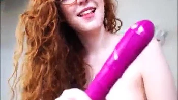 Horny redhead orgasm in live chat: Babe, Masturbation  Solo Porn
