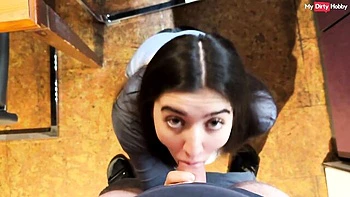 Tireless dame at amateur couple video