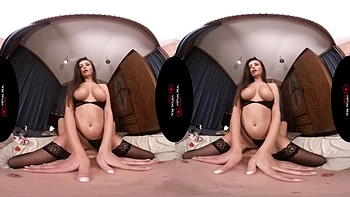 Alyssia Kent in black ft. Alyssia Kemt: Blowjob, Cowgirl  Missonary VR Porn