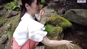 Wet-mark Wander As She Leaves A Naughty Shimmering Trail Wherever She Bares Herself 1st Half - Mei Kamisaka