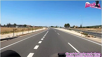 Deutsche Amateure In German Amateur Milf Does Public Blowjob In The Car While Driving