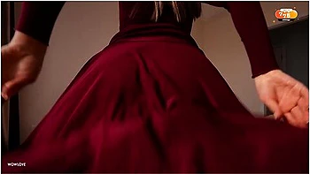 Step Mom Caught Step Son With Morning Boner And Helped Him Cum On Her Big Round Ass