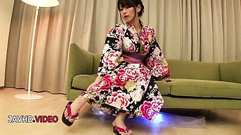 Adroit Manami Komukai's threesome xxx