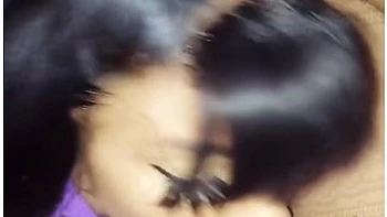 Hot Ebony Babe Deep Throating Dick In Car With Tons Of Spit