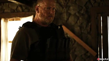 Beautiful missionary pose fuck with a tattooed brunette Chantal Danielle