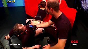 Ggg Live 48 Wild Gangbang With Hot Babe Pounded Hard With Viktoria Goo, John Thompson And Susana Melo