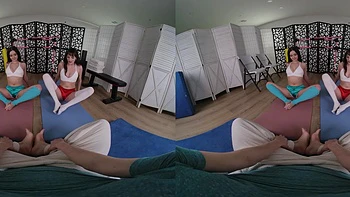 Threesome Yoga Session