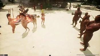 Granny gets blacked on nude beach: Blowjob, Doggy  Cowgirl Porn